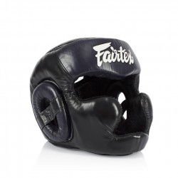 Fairtex Kask Bokserski HG13 Czarny/Niebieski - sklep MMAniak.pl