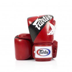 Fairtex Rękawice Bokserskie BGV1 Nation Czerwone - sklep MMAniak.pl