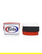 Fairtex Bandaże Bokserskie HW2 Białe/Czerwone - sklep MMAniak.pl