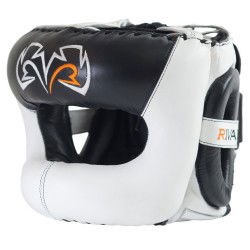 Rival Kask Bokserski z Ochroną Nosa RHGFS3 Face-Saver Biały - sklep MMAniak.pl