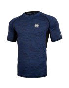 Pitbull Rashguard Performance Pro Plus Small Logo Melanż Niebieski - sklep MMAniak.pl