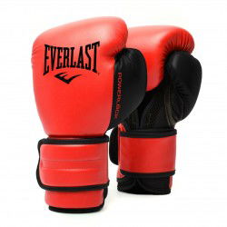 Everlast Rękawice bokserskie Powerlock PU Czerwone/Czarne - sklep MMAniak.pl