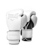 Everlast Rękawice bokserskie Powerlock PU Białe/Szare - sklep MMAniak.pl