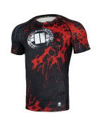 Pitbull Rashguard Blood Dog Krótki Rękaw 2.0 Czarny - sklep MMAniak.pl