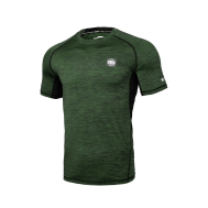Pitbull Rashguard Performance Pro Plus Small Logo Melanż Oliwkowy - sklep MMAniak.pl