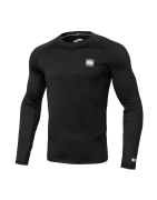 Pitbull Rashguard Longsleeve Performance Pro Plus Small Logo Czarny - sklep MMAniak.pl