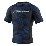 Extreme Hobby Rashguard Krótki Rękaw Havoc Niebieski - sklep MMAniak.pl