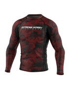 Extreme Hobby Rashguard Długi Rękaw Havoc Czerwony - sklep MMAniak.pl