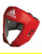 Adidas Kask Bokserski z Atestem AIBA Czerwony - sklep MMAniak.pl