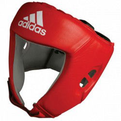 Adidas Kask Bokserski z Atestem AIBA Czerwony - sklep MMAniak.pl