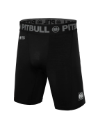 Pitbull Spodenki Kompresyjne New Logo Czarne - sklep MMAniak.pl