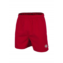 Pitbull Spodenki Sportowe Performance Small Logo Czerwone - sklep MMAniak.pl