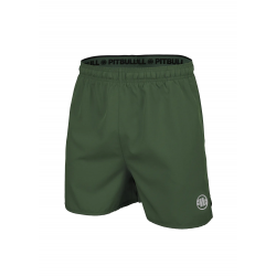 Pitbull Spodenki Sportowe Performance Small Logo Oliwkowe - sklep MMAniak.pl