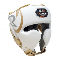 Rival Kask Bokserski RHG100 Biały/Złoty - sklep MMAniak.pl