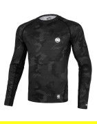 Pitbull Rashguard Net Camo 2 All Black Camo długi rękaw - sklep mmaniak.pl