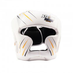 StormCloud Kask Bokserski StarFall Biało-Żółty - sklep MMAniak.pl
