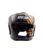 StormCloud Kask Bokserski Lynx Czarno-Złoty - sklep MMAniak.pl