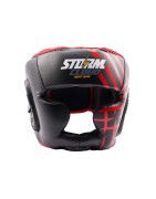 StormCloud Kask Bokserski Lynx Czarno-Czerwony - sklep MMAniak.pl