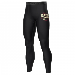 Extreme Hobby Legginsy męskie BADGE CZARNY - sklep MMAniak.pl
