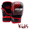 StormCloud Rękawice MMA dla dzieci Lynx Czarno/Czerwone 7oz