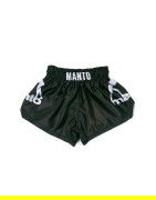 Czarno-srebrne spodenki Muay Thai MANTO DUAL | sklep MMAniak.pl