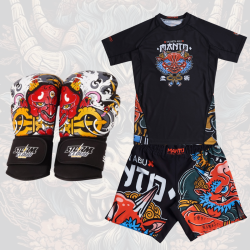Zestaw Yauhen Abu Rashguard + Spodenki MMA + Rękawice Bokserskie