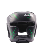 StormCloud Kask Bokserski StarFall Grafit-Limonka - sklep MMAniak.pl