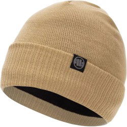 Beżowa Czapka Zimowa Pit Bull Small Logo 2 Sand | sklep MMAniak.pl