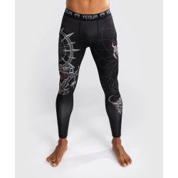 Męskie legginsy treningowe Venum Gladiator 5.0 czarne/srebrne w MMAniak.pl