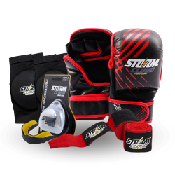 Zestaw MMA – Rękawice MMA Lynx,  Ochraniacz Szczęki PRO, Owijki 2,5M